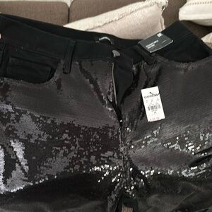 Express straight ankle high rise